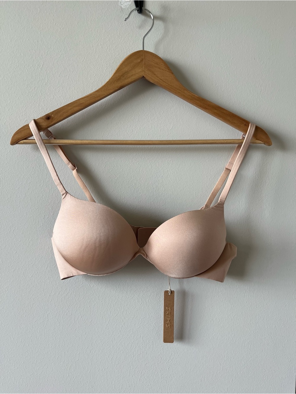 SKIMS Ultimate Push Up Plunge Bra 30D 32C 34B 34C NWT Mica Color